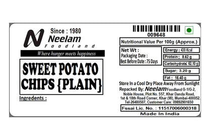 Sweet Potato Chips Plain 200 Gm