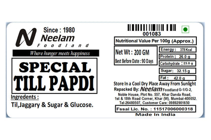 Till Papdi Chikki 200 Gm