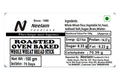 Roasted Whole Wheat Bread Stick 100 Gm