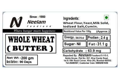Whole Wheat Butter 200 Gm