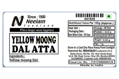 Yellow Gram Dal Flour/Pili Moong Dal Atta 500 Gm