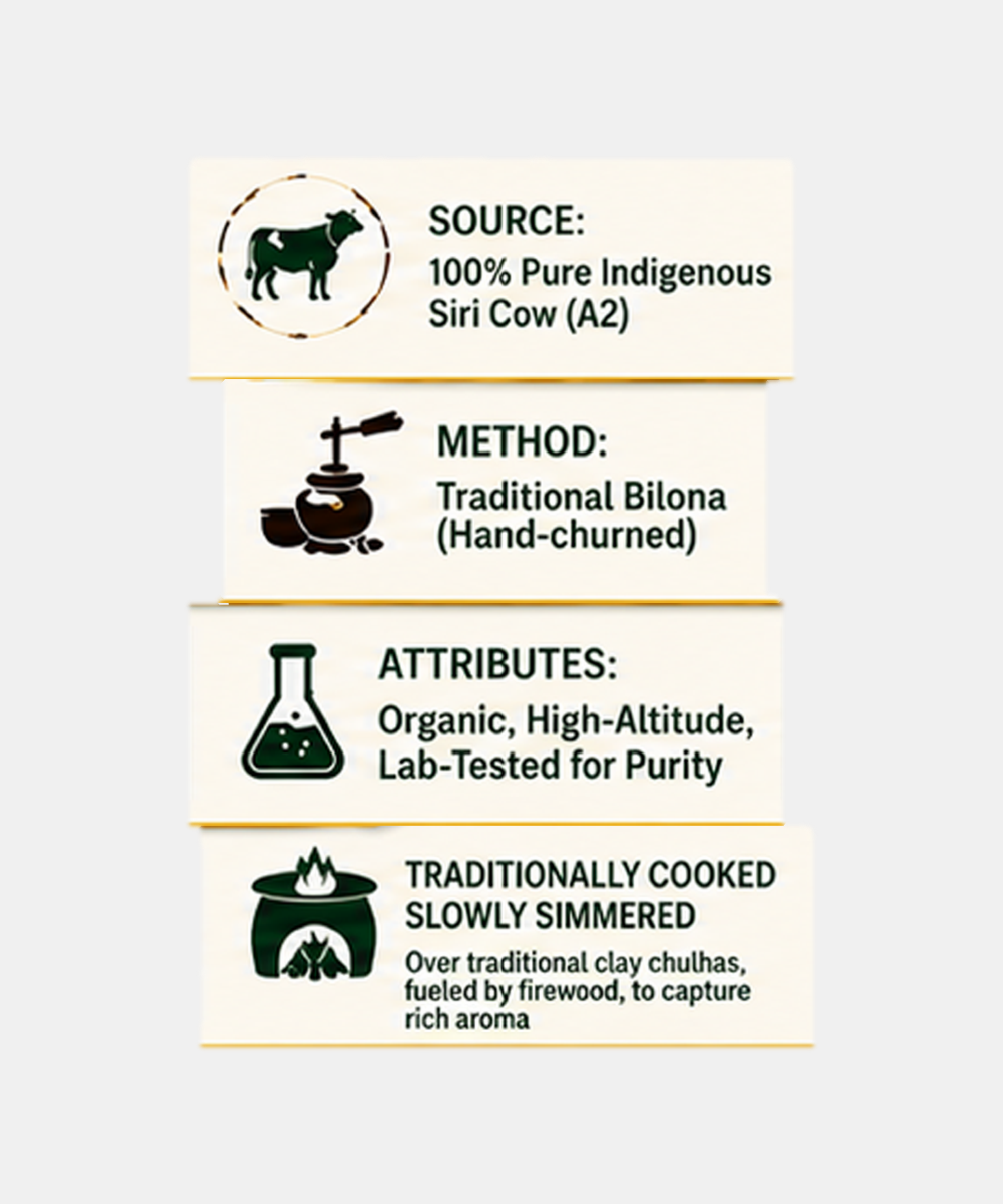 Himalayan Siri Cow Ghee 1 Litre