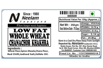 Whole Wheat Chana Jor Khakhra 250 Gm
