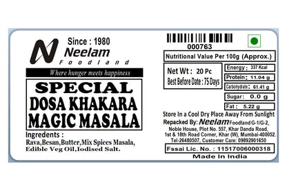 Dosa Khakhra Magic Masala 20 Pc