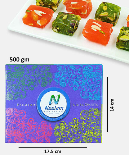 Orange / Green Badami Halwa Sweets 500 Gm
