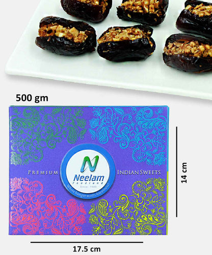 Almond Caramel Dates Sweets 500 Gm