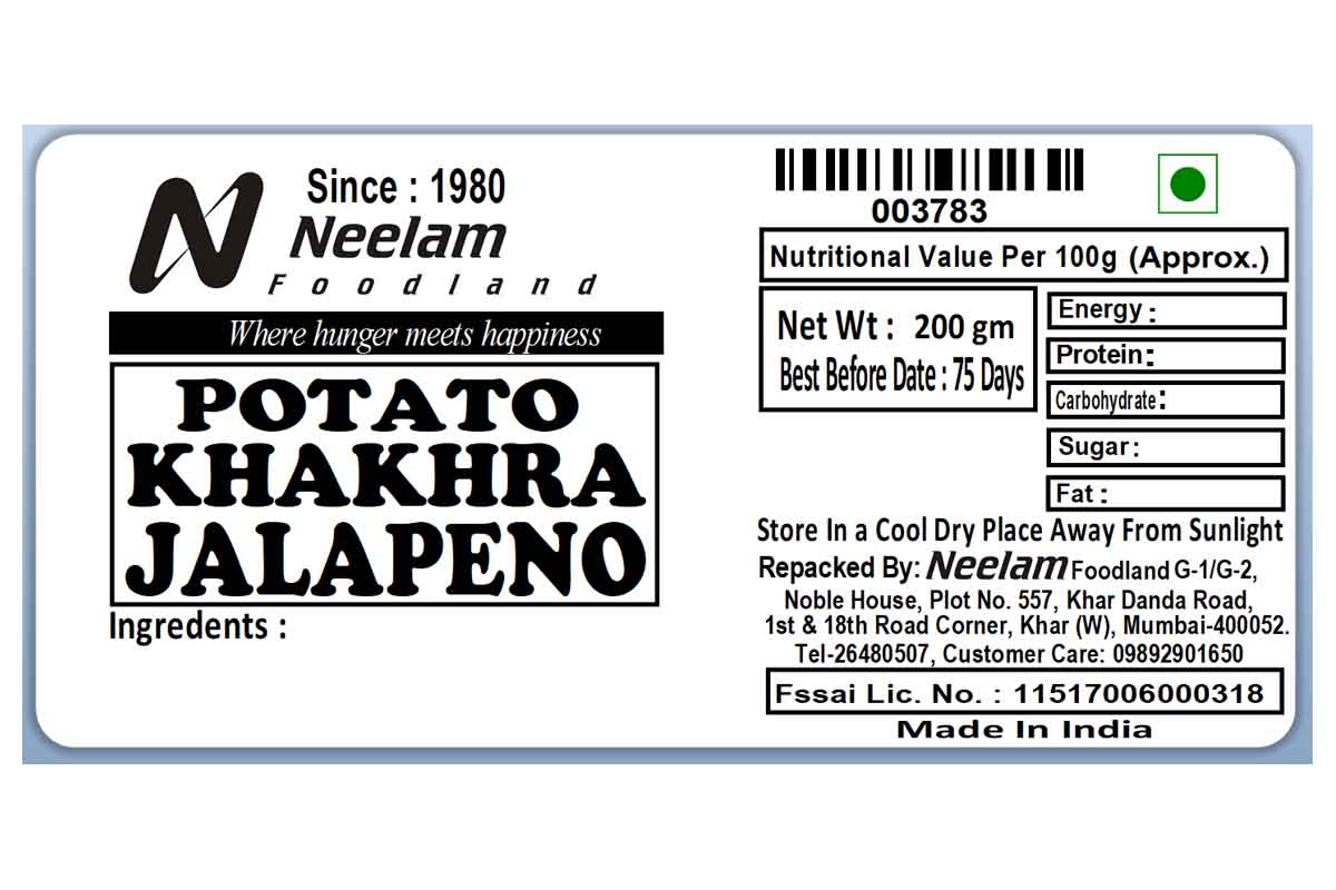 Potato Khakhra Jalapeno 200 Gm