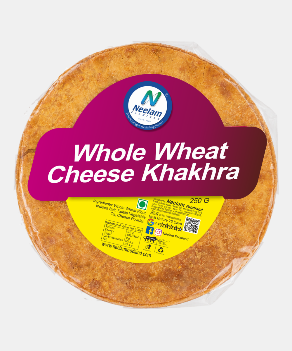 Whole Wheat Cheese Khakhra 250 Gm