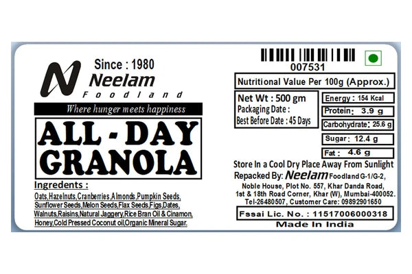 All Day Granola 500 Gm