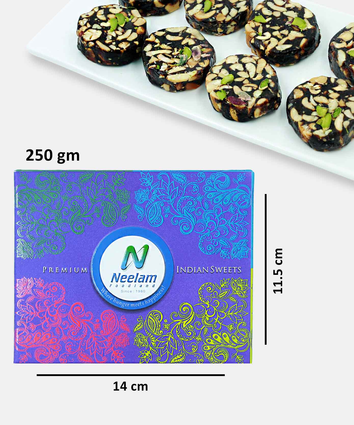 Khajur Roll No Sugar Sweets 250 Gm
