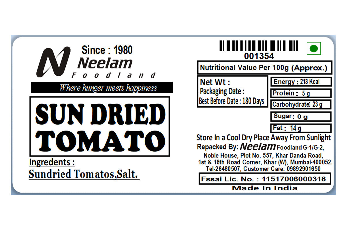 SUN DRIED TOMATO 100 GM