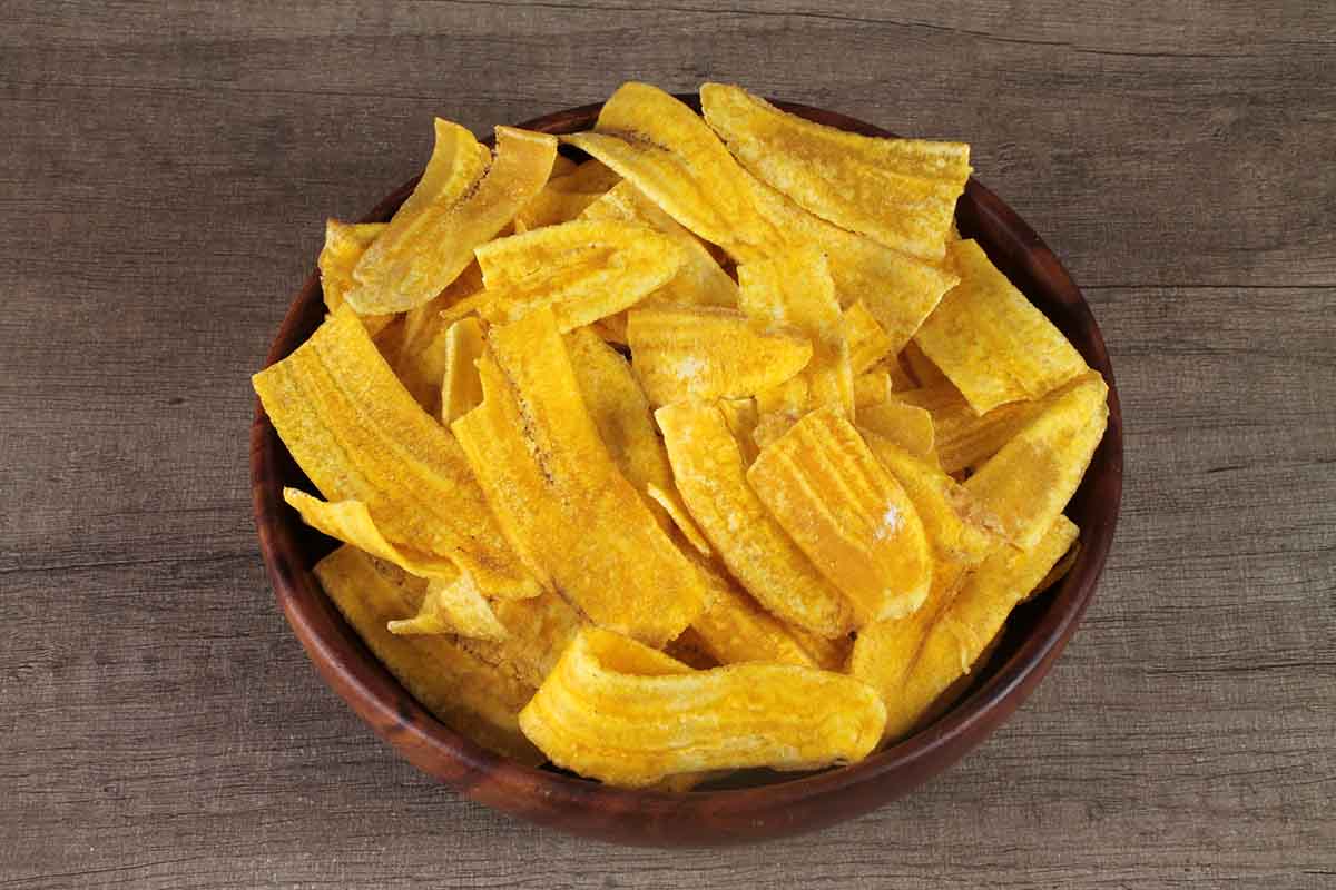 LESS OIL BANANA CHIPS SALTED 200 GM