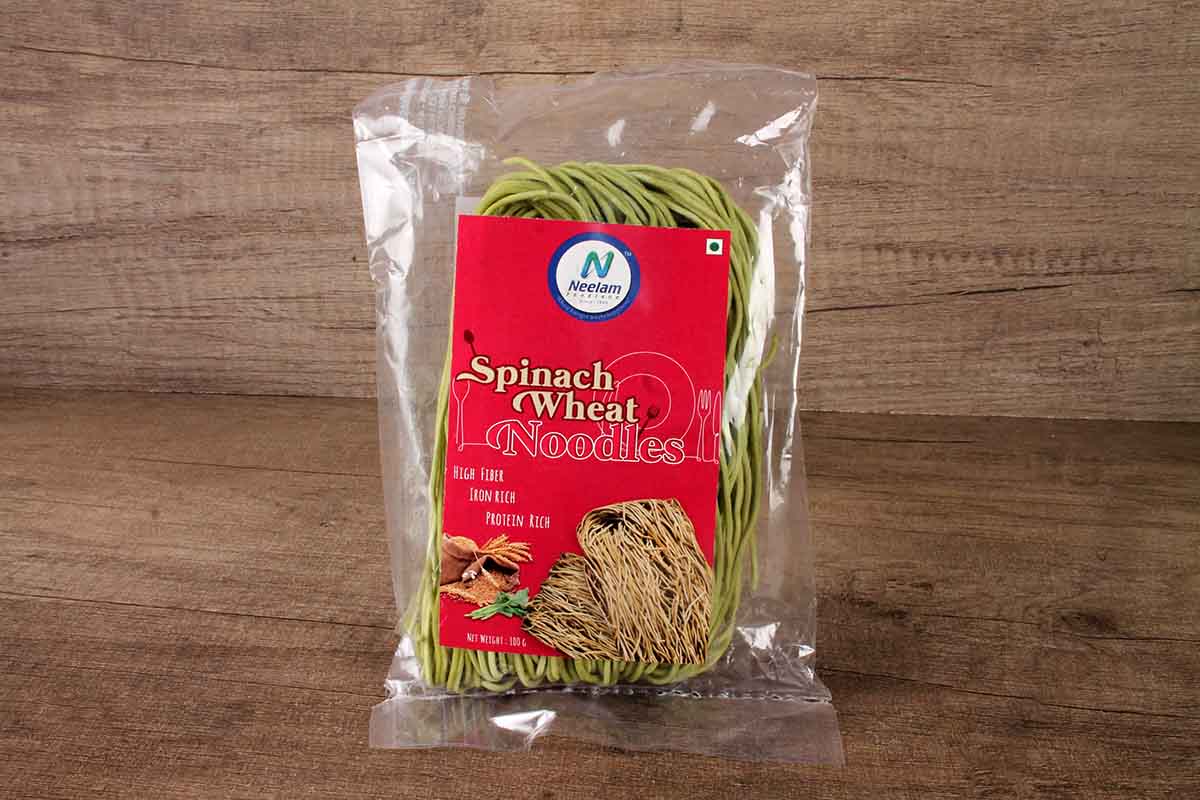 SPINACH WHEAT NOODLES 100 GM