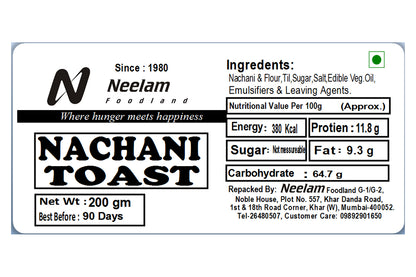 NACHANI TOAST 200 GM