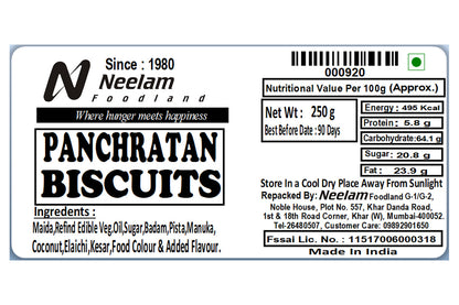 PANCHRATAN BISCUITS 250 GM