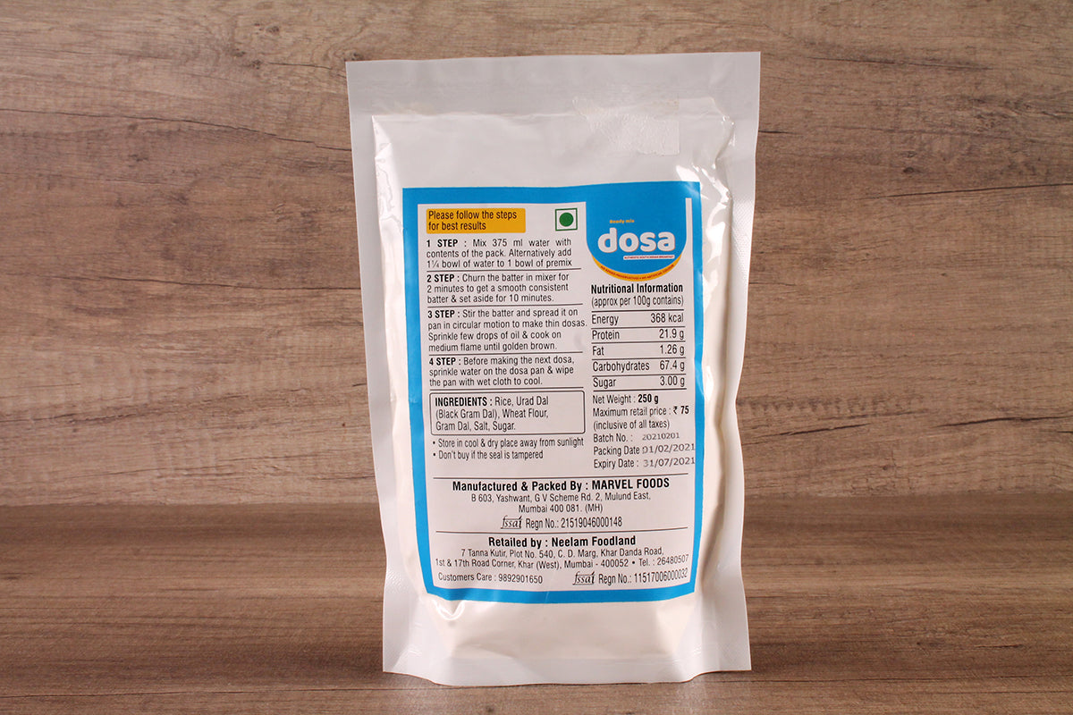 INSTANT PLAIN DOSA MIX 250 GM