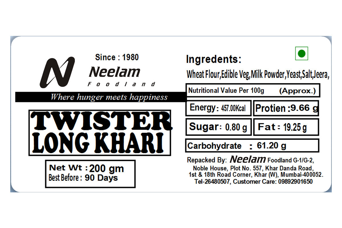 TWISTER LONG KHARI 200 GM