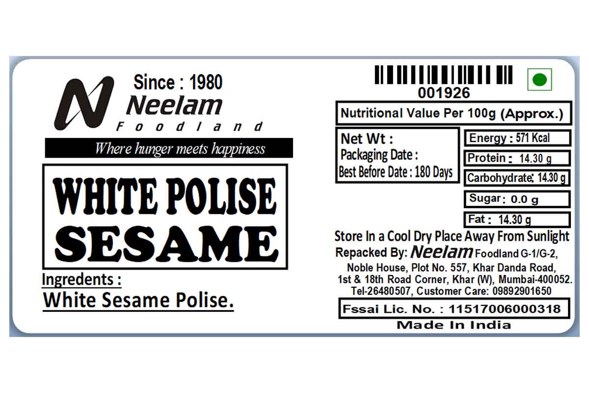 WHITE SESAME POLISE,TIL